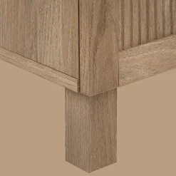 Best Bouclair 3 Door Wood Veneer Buffet