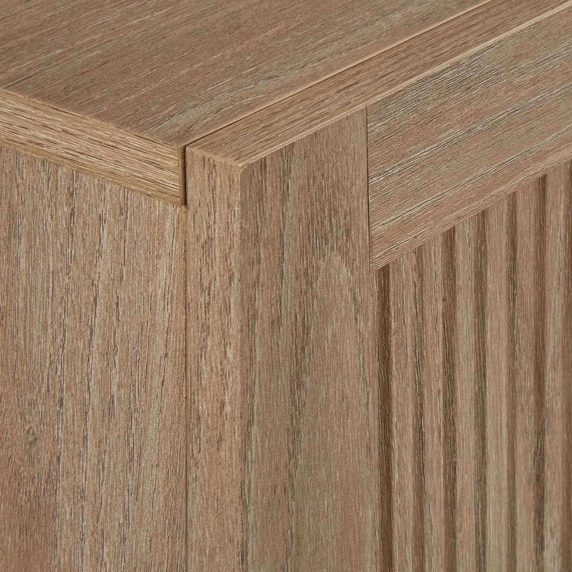 Best Bouclair 3 Door Wood Veneer Buffet