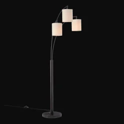 Outlet Bouclair 3 Linen Shade Floor Lamp