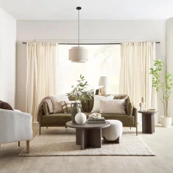 Online Bouclair 3 Seat Green Sofa