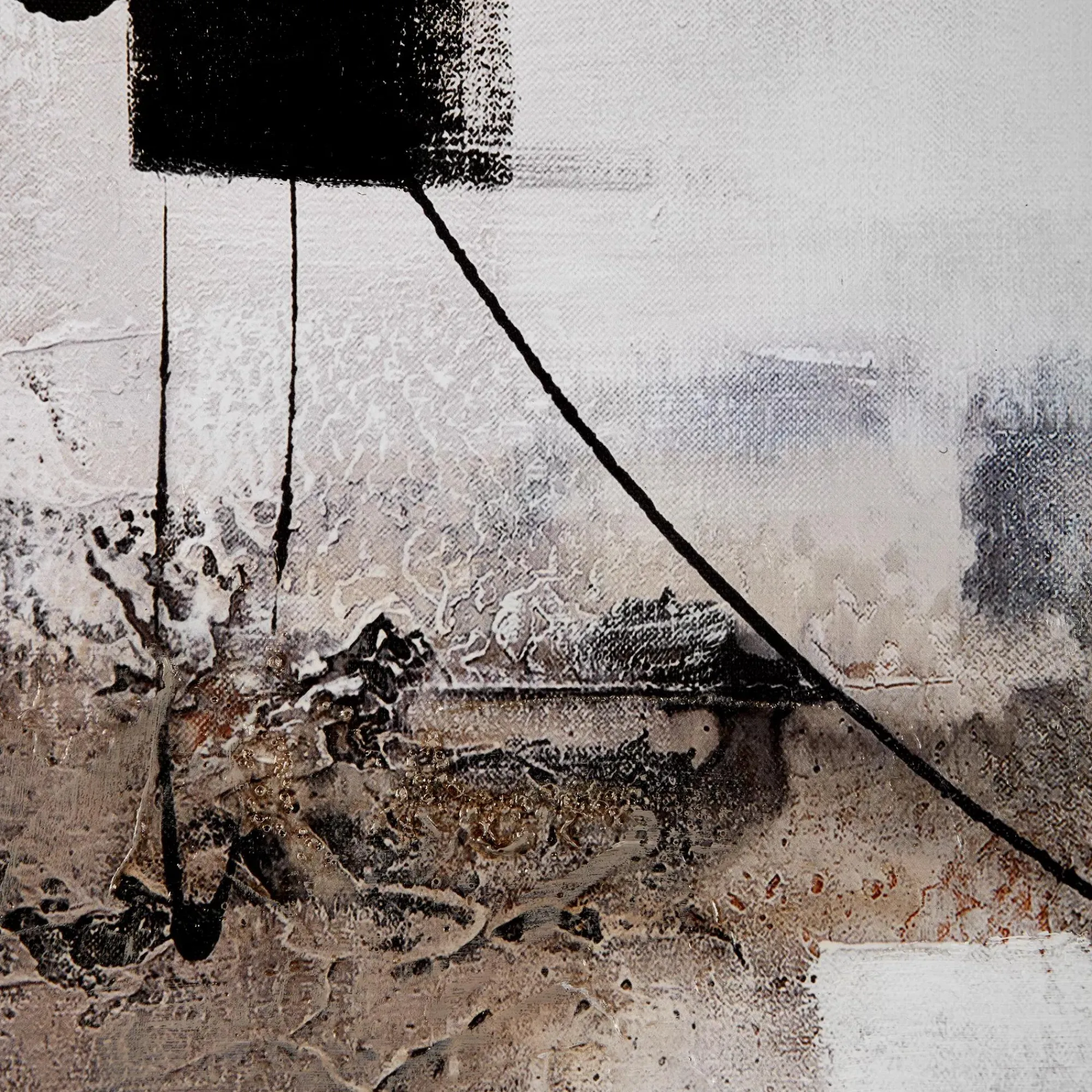 Best Bouclair Abstract Black Lines Framed Canvas