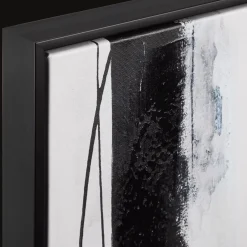 Best Bouclair Abstract Black Lines Framed Canvas