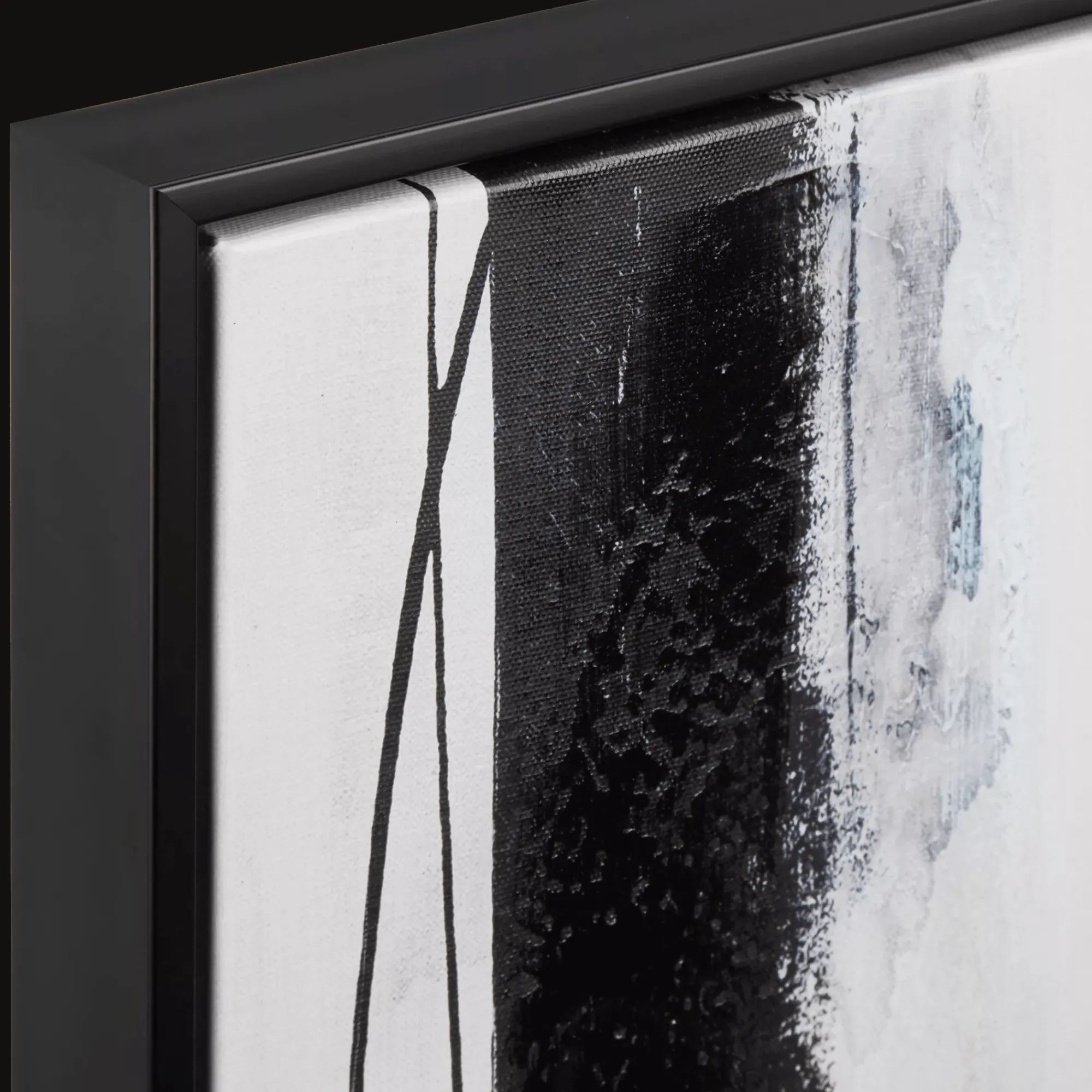 Best Bouclair Abstract Black Lines Framed Canvas