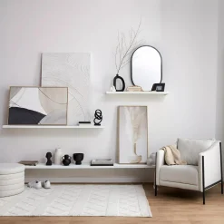 Outlet Bouclair Abstract Linear Art Framed Canvas