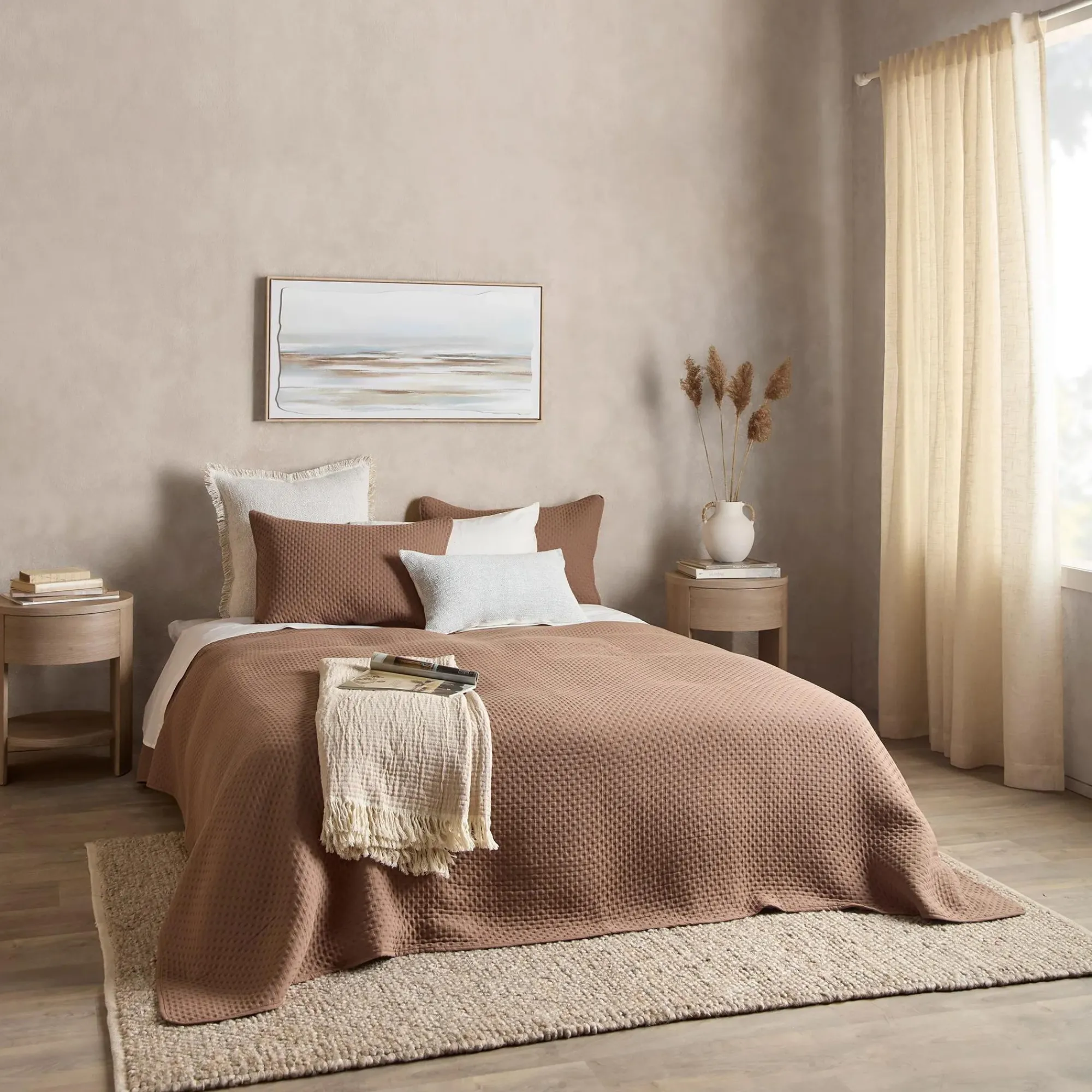 Online Bouclair Abstract Shore Framed Art