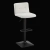 Online Bouclair Adjustable Metal and Fabric Barstool
