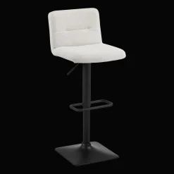 Online Bouclair Adjustable Metal and Fabric Barstool