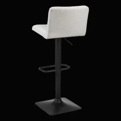 Online Bouclair Adjustable Metal and Fabric Barstool