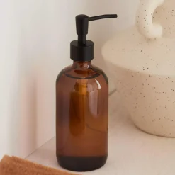 Online Bouclair Amber Glass Soap Dispenser