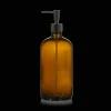 Bouclair Amber Glass Soap Dispenser