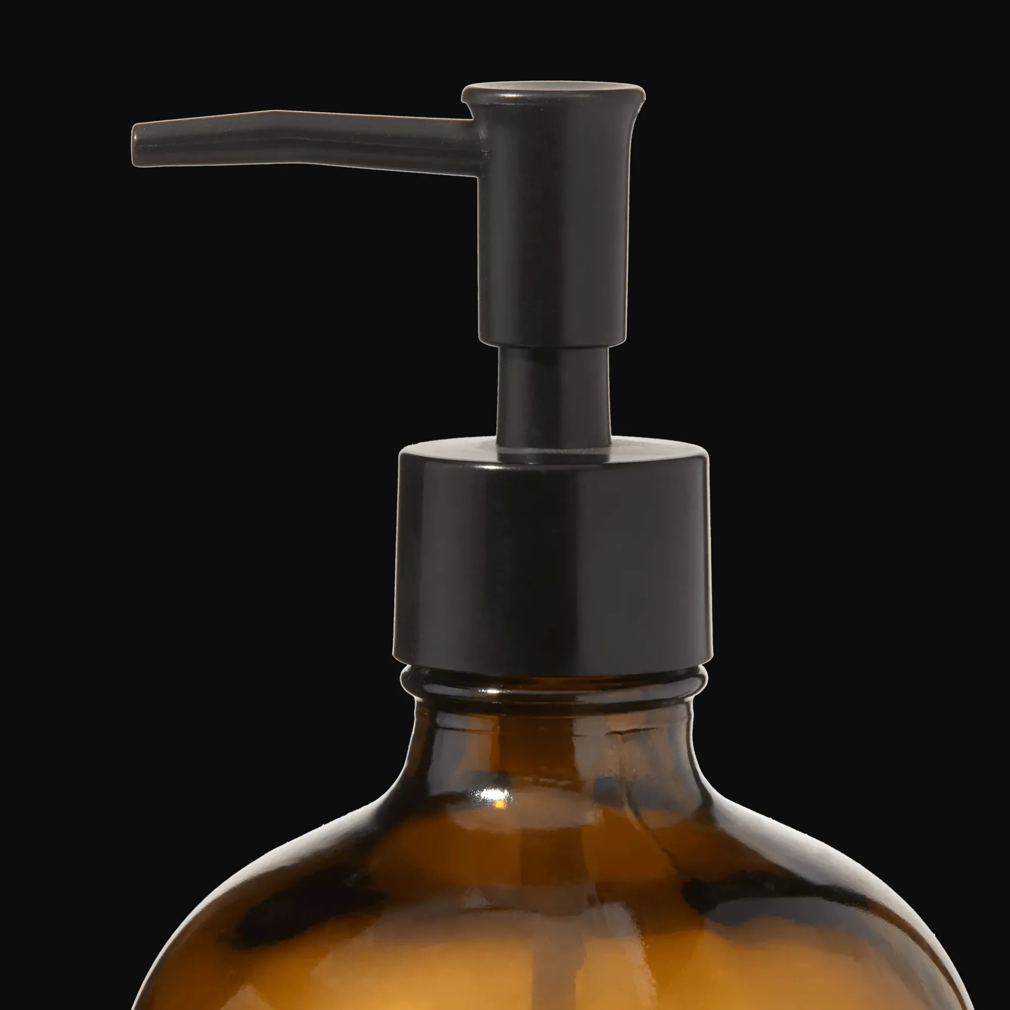 Bouclair Amber Glass Soap Dispenser