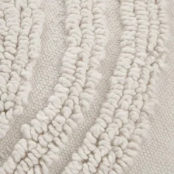 New Bouclair Anya Beige Tufted Rainbow Lumbar Throw Pillow