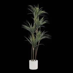 Clearance Bouclair Artificial Exotic Floor Plant in White Pot