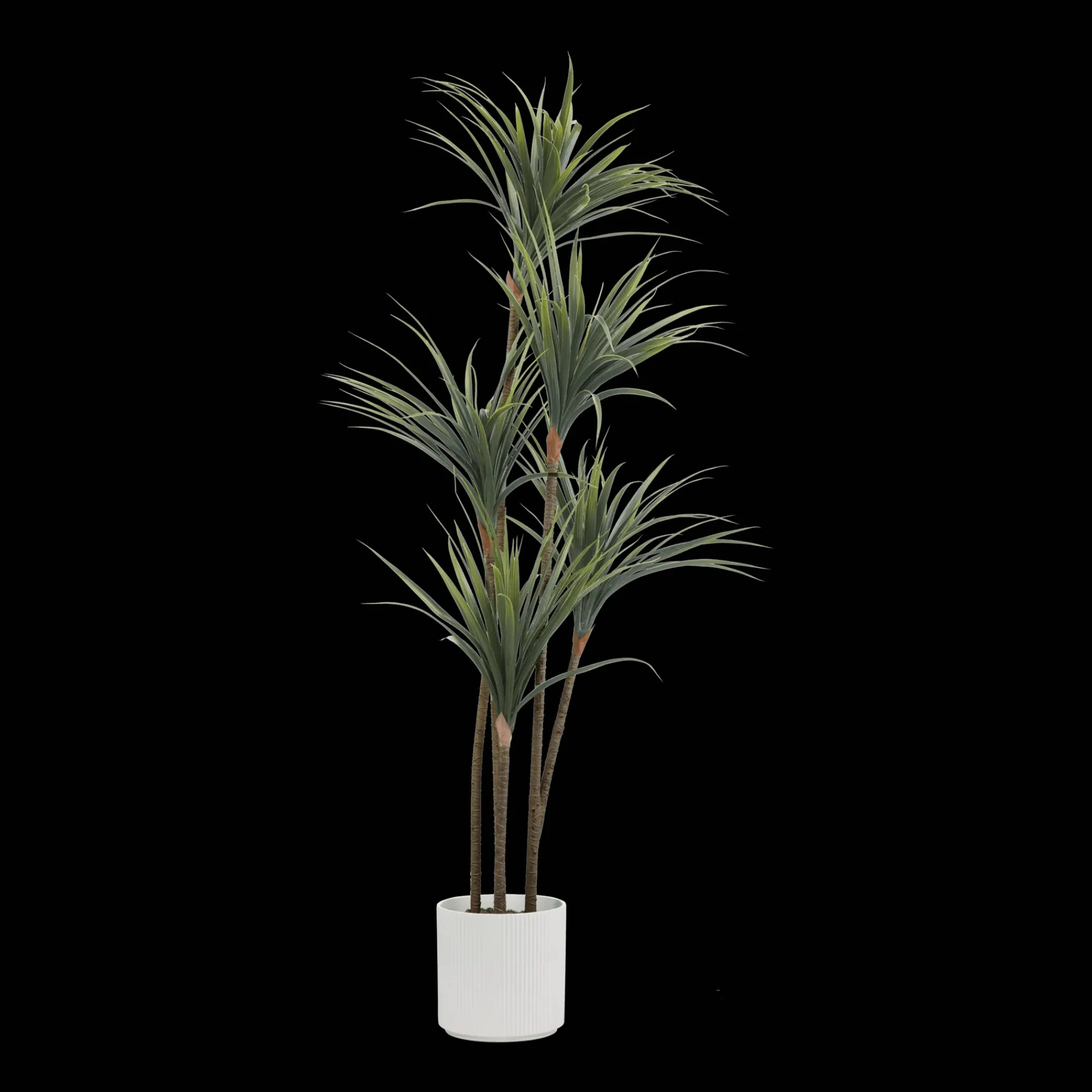 Clearance Bouclair Artificial Exotic Floor Plant in White Pot