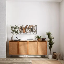 Clearance Bouclair Artificial Exotic Floor Plant in White Pot