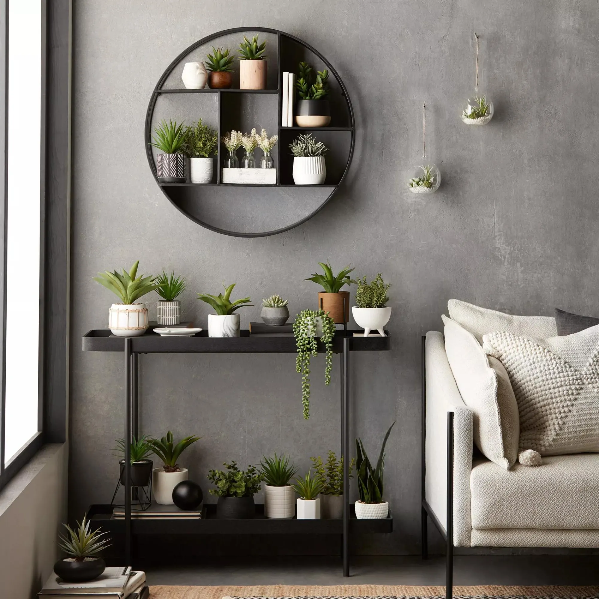 Hot Bouclair Artificial Plant in Colour-Block Pot