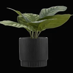 Online Bouclair Artificial Plant in Striped Ceramic Pot