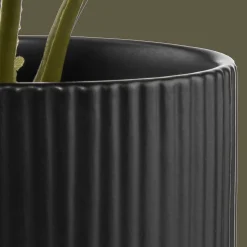 Online Bouclair Artificial Plant in Striped Ceramic Pot