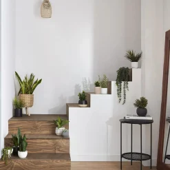 Bouclair Artificial Plant in Striped Pot
