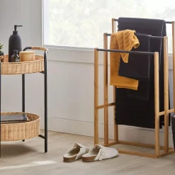 Outlet Bouclair Bamboo Towel Rack