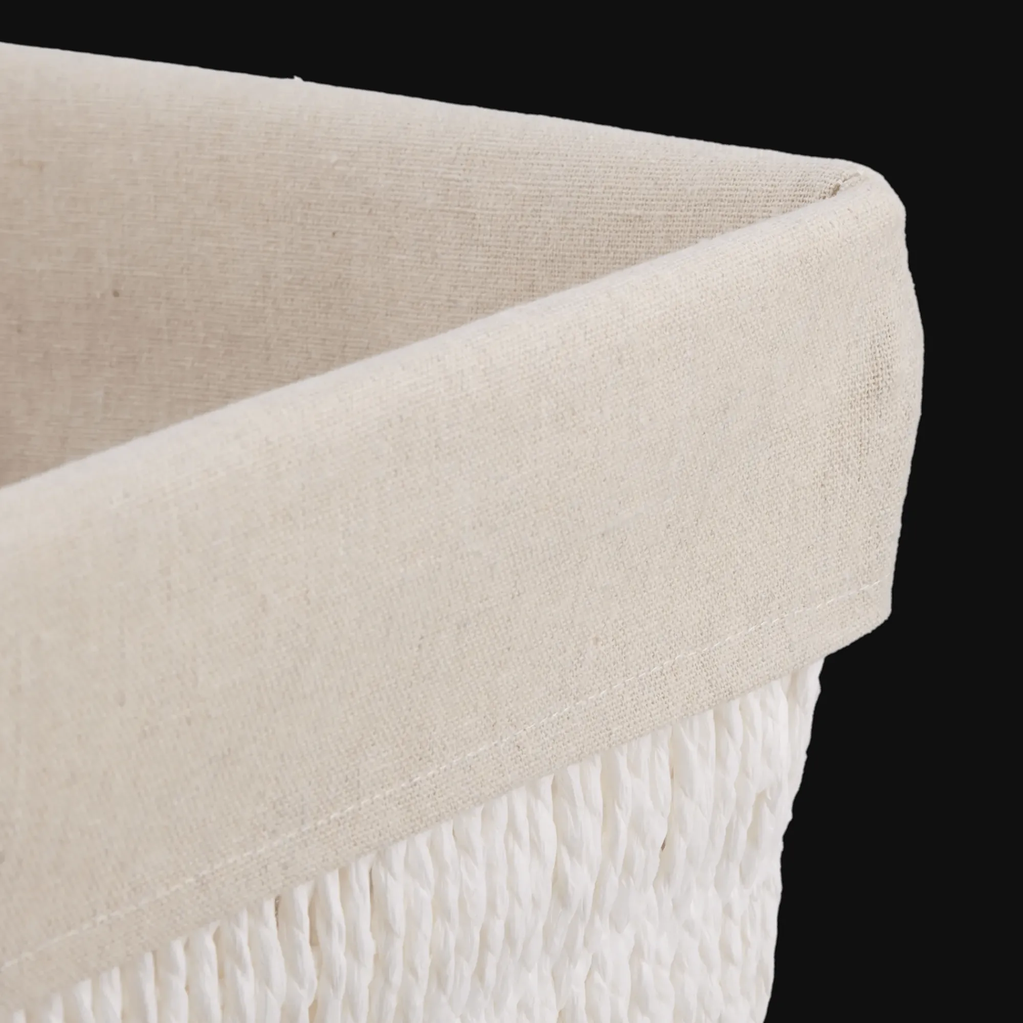 New Bouclair Basket With Linen Lining