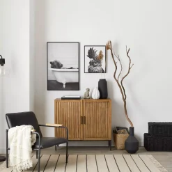 Outlet Bouclair Bear in Bathtub Printed Framed Canvas