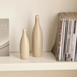 Clearance Bouclair Beige Ceramic Vase