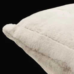 Discount Bouclair Beige Cougar Faux Fur Throw Pillow