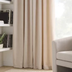 Discount Bouclair Beige Emile Panel Curtain