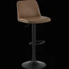 Bouclair Beige Faux Leather and Metal Bar Stool