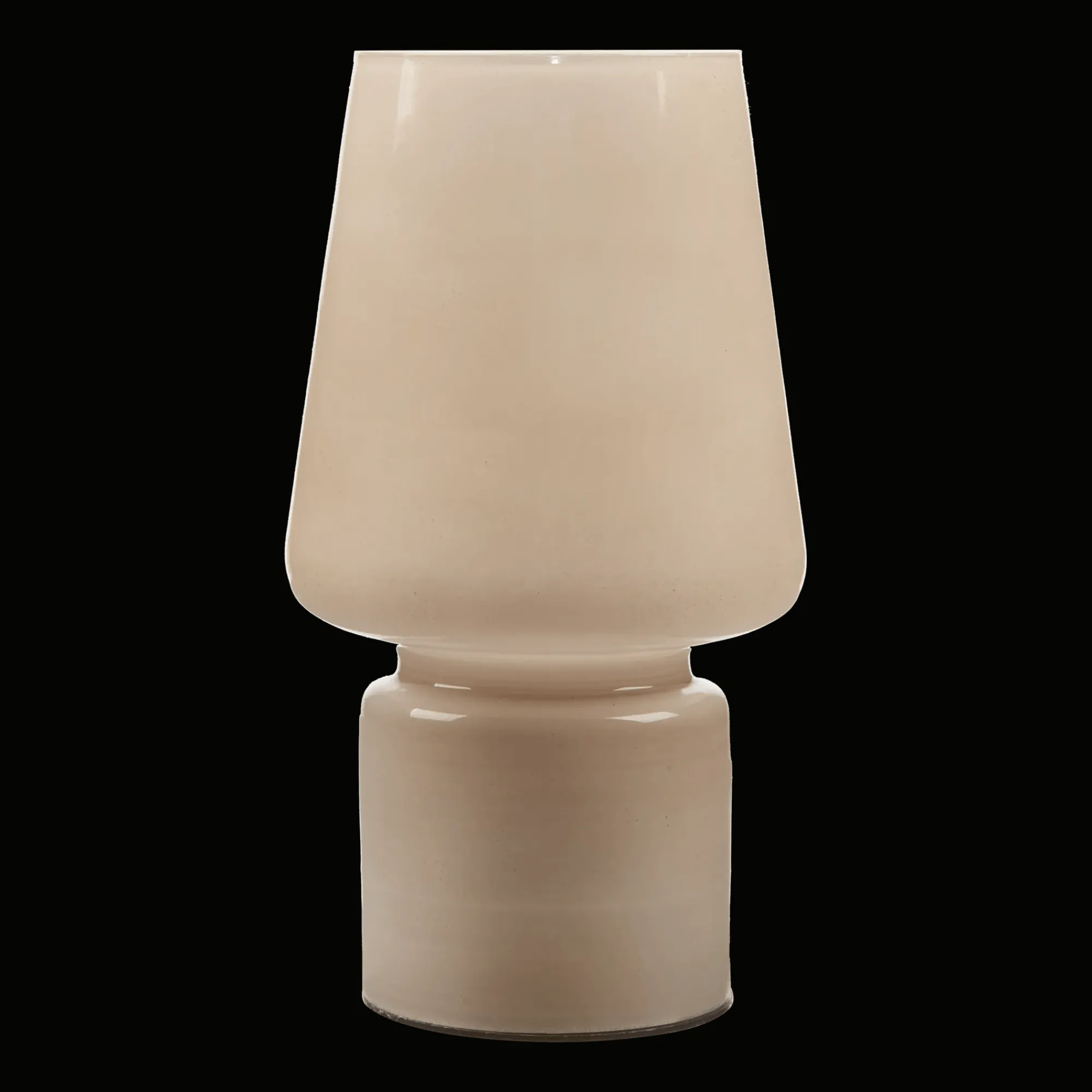 Clearance Bouclair Beige Glass Table Lamp