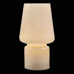 Clearance Bouclair Beige Glass Table Lamp