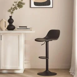 New Bouclair Beige Metal & Plastic Bar Stool