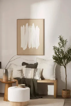 New Bouclair Beige Palmer Decorative Pillow