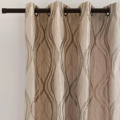 Discount Bouclair Beige Prato Panel Curtain