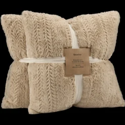 Online Bouclair Beige Set of 2 Ellyn Decorative Pillow