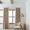 Best Bouclair Beige Tajo Panel Curtain