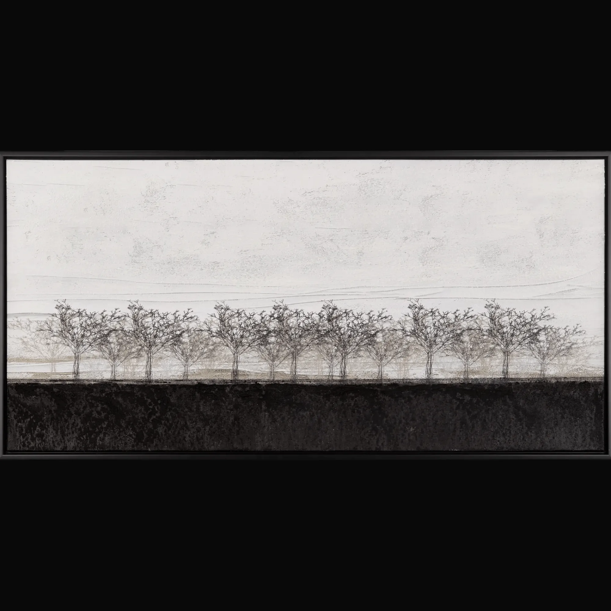 Best Bouclair Black and White Landscape Framed Art