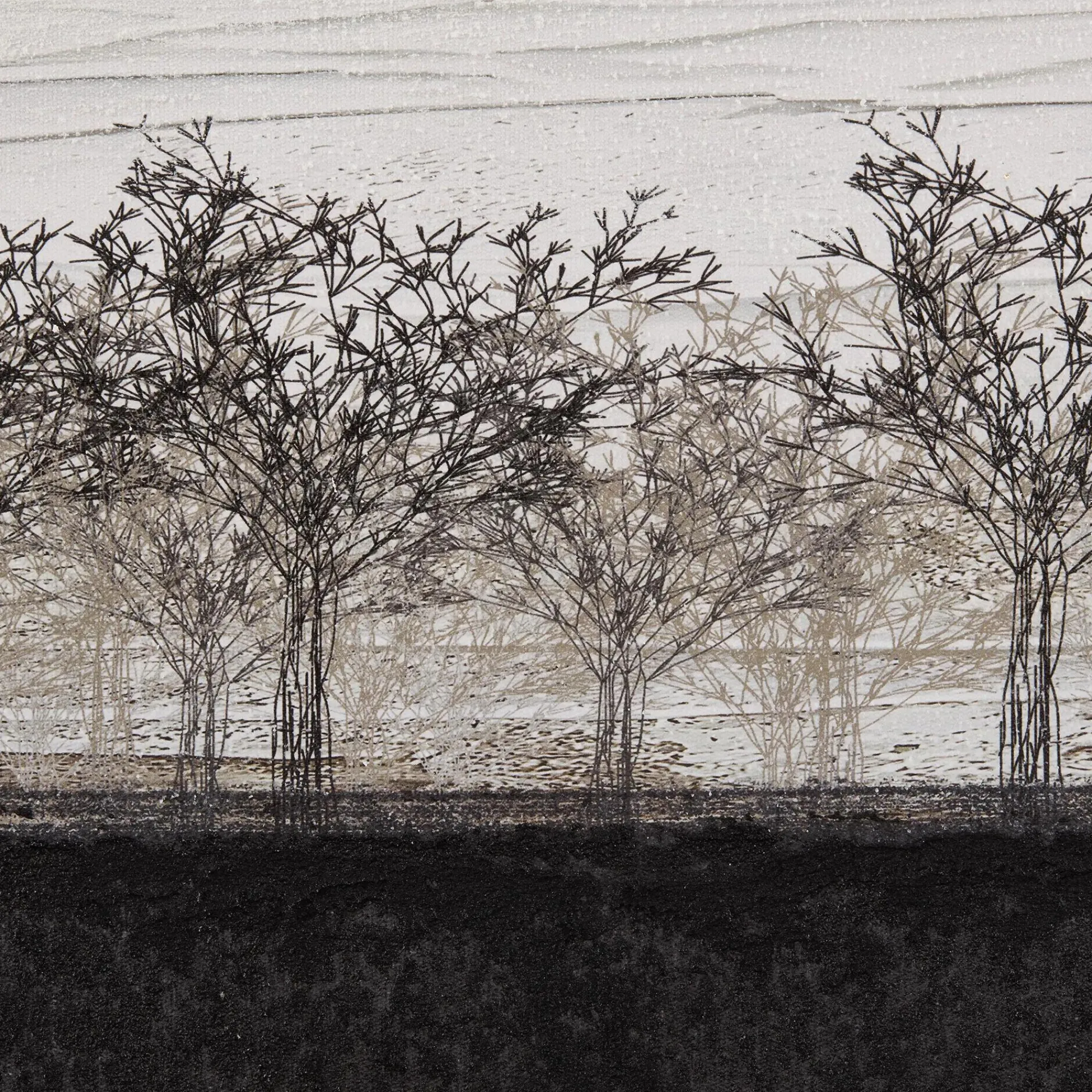 Best Bouclair Black and White Landscape Framed Art