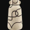 Hot Bouclair Black and White Line Art Table Vase