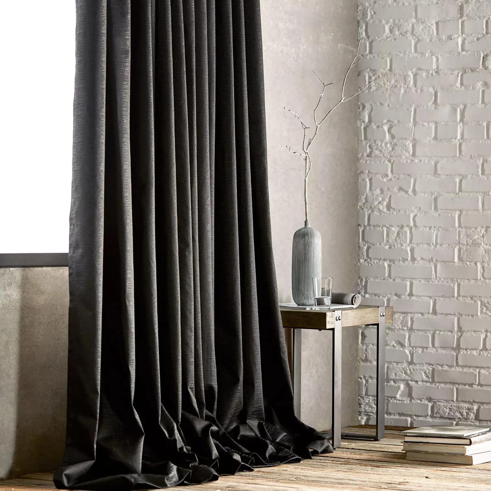 Sale Bouclair Black Artemesia Blackout Curtain