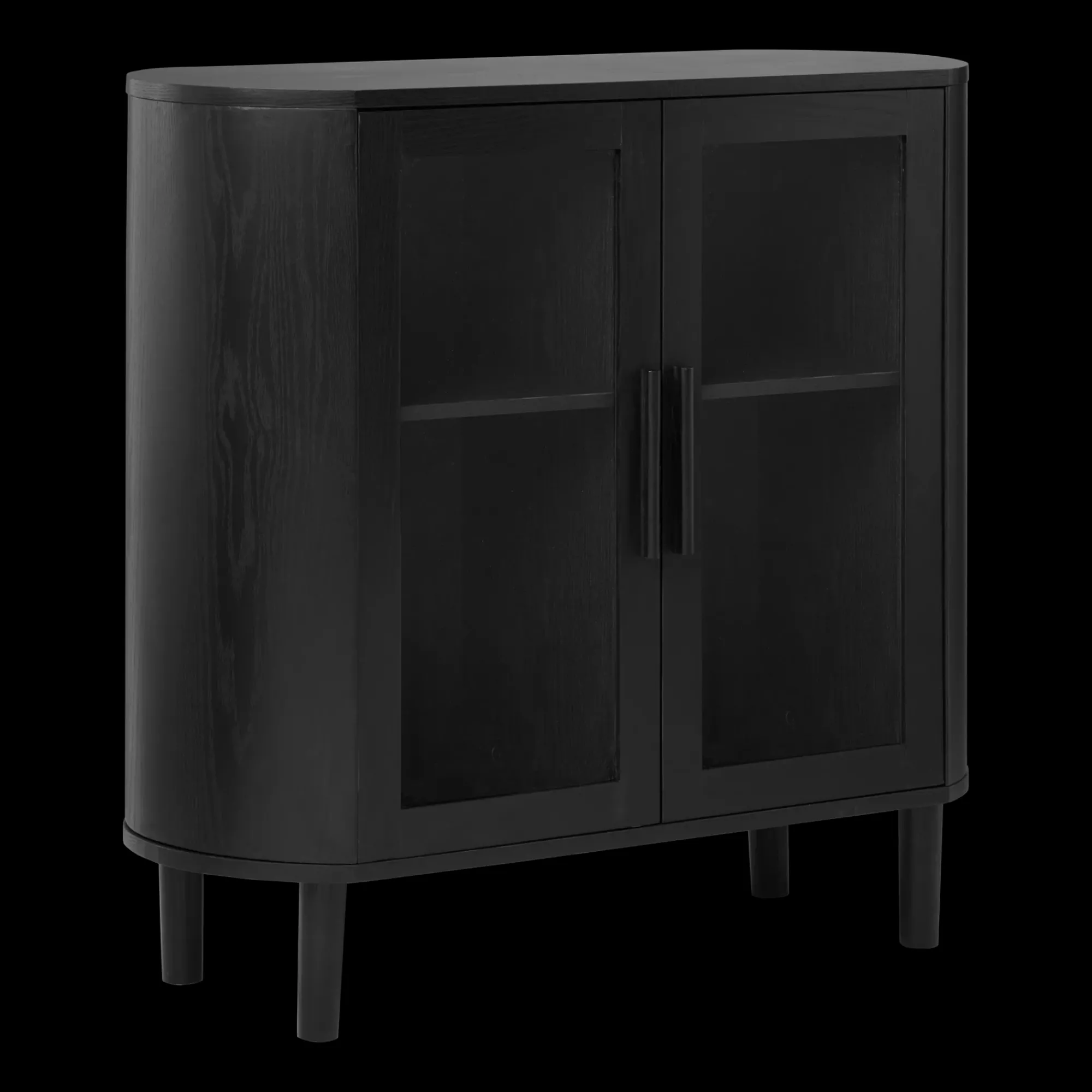 Online Bouclair Black Buffet with Glass Doors