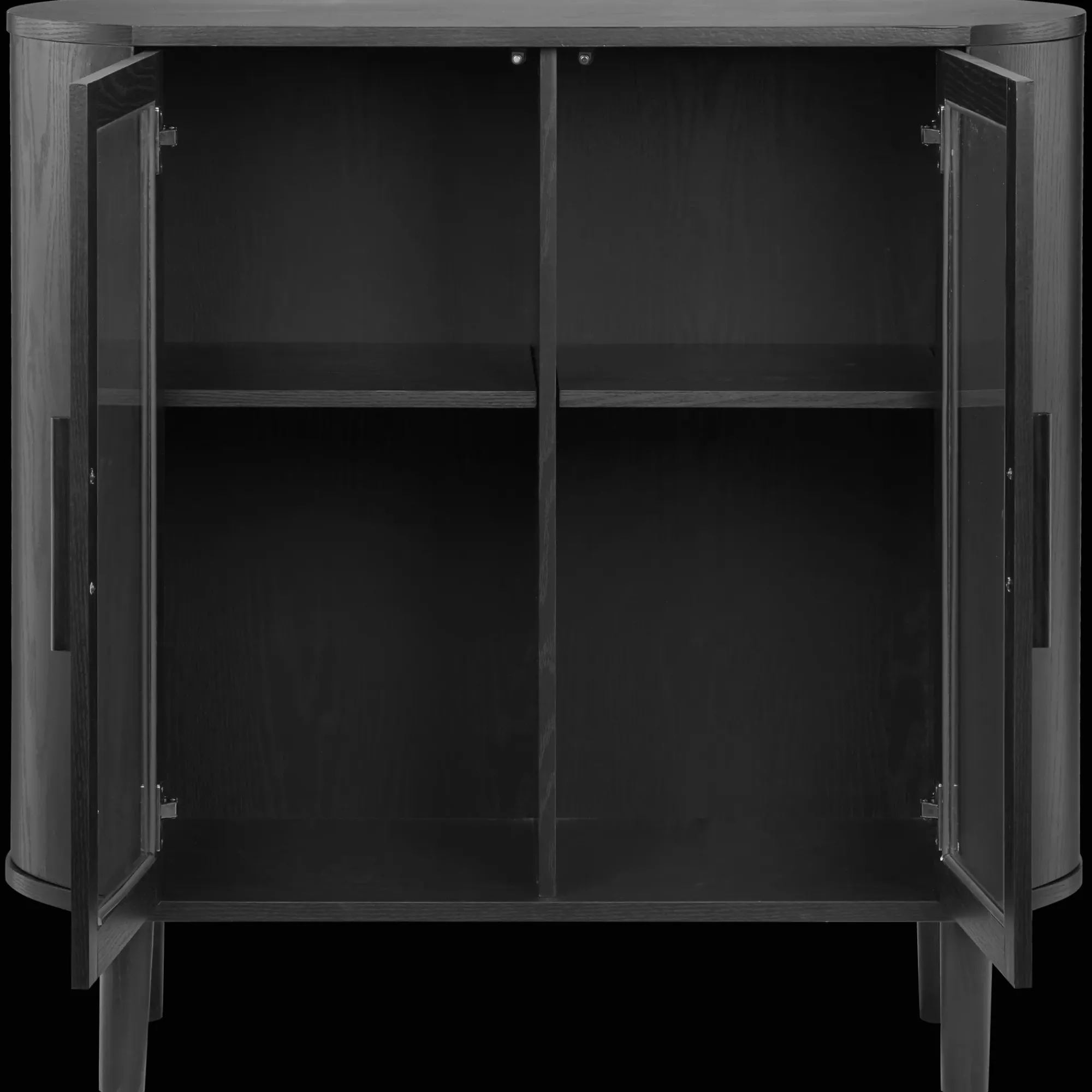 Online Bouclair Black Buffet with Glass Doors