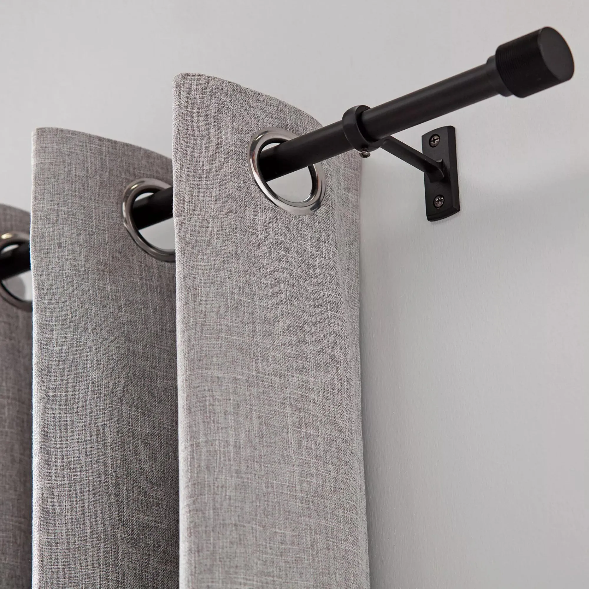 Online Bouclair Black Chelsea Curtain Rod Set - Diameter 16/19 mm