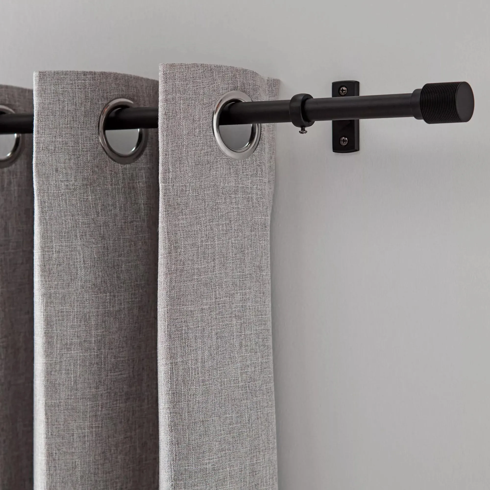 Online Bouclair Black Chelsea Curtain Rod Set - Diameter 16/19 mm