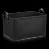 New Bouclair Black Chita Storage Basket with Handles