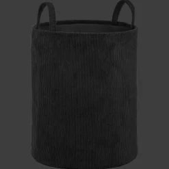 Clearance Bouclair Black Corduroy Hamper