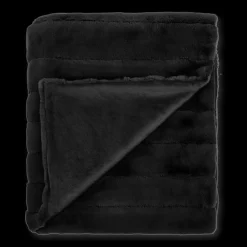 Bouclair Black Cougar Faux Fur Throw