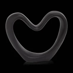 Online Bouclair Black Decorative Ceramic Heart