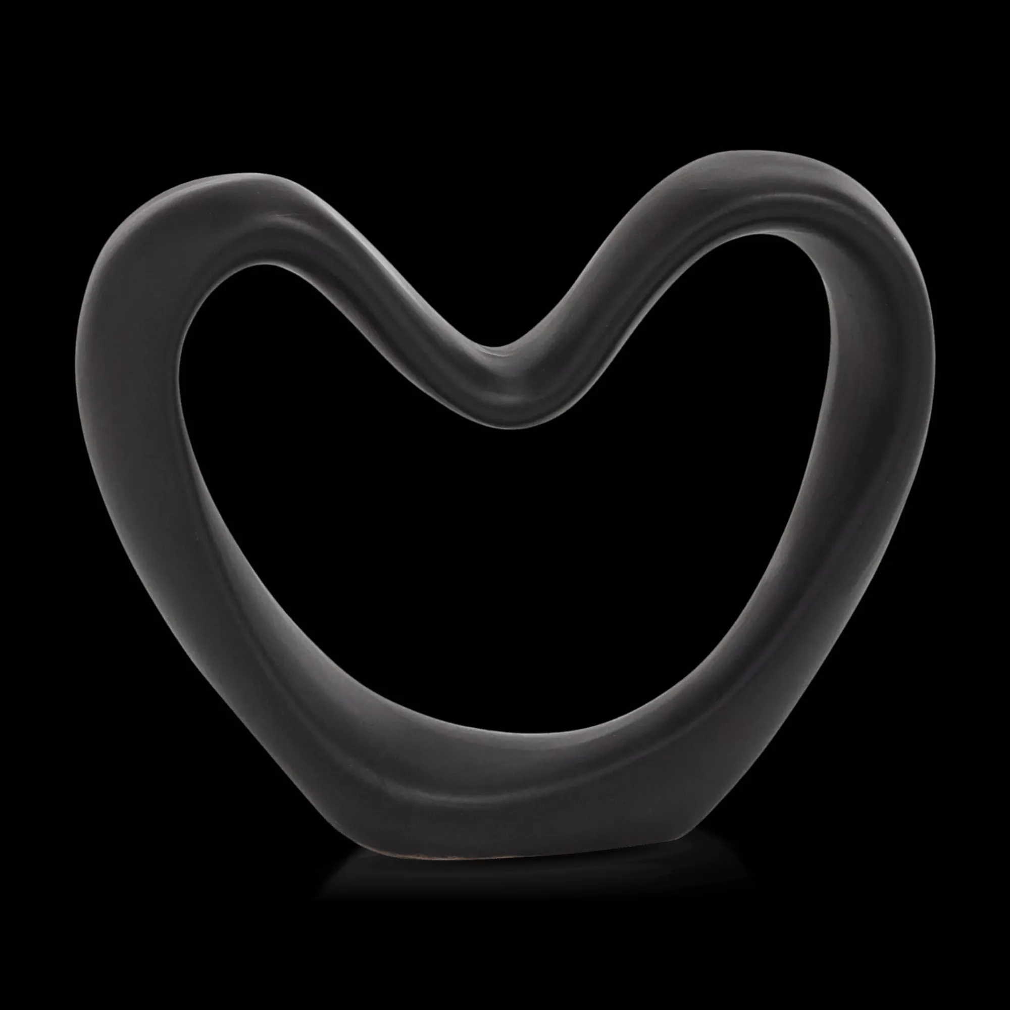 Online Bouclair Black Decorative Ceramic Heart